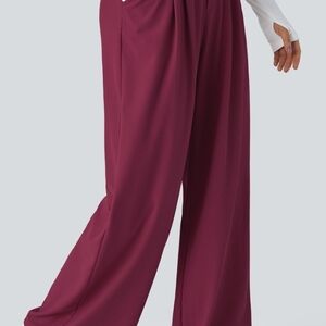 Halara Flex High Waisted Pocket Wide Leg Waffle Work Pants